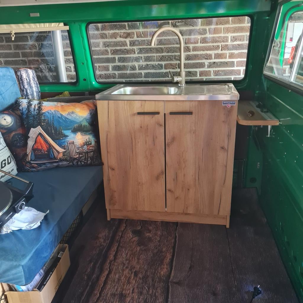 Nieuwe camper keukenkast compleet met wasbak/kraan/afvoer, Ophalen of Verzenden, Nieuw