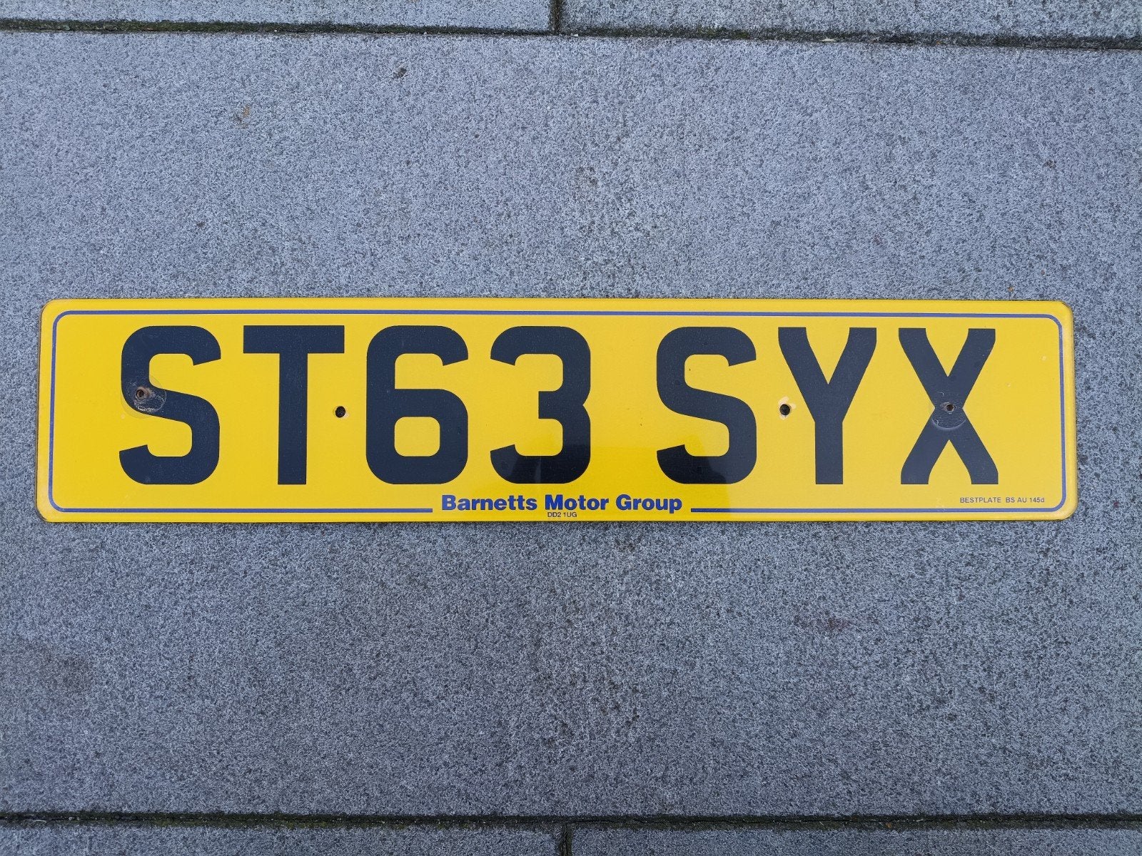 Britse/Engelse kentekenplaat/nummerbord, Ophalen of Verzenden, Gebruikt, Auto's