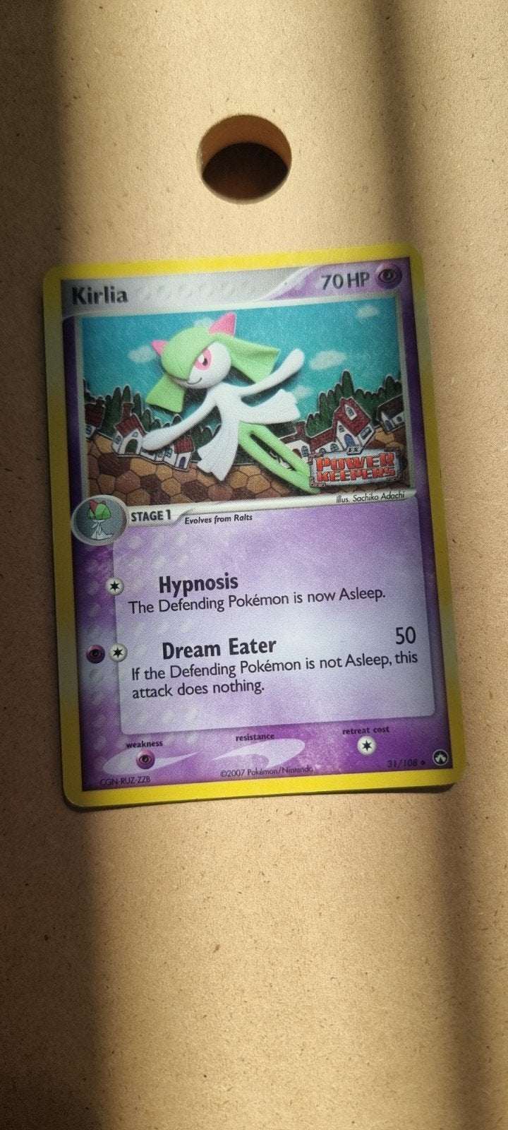 Kirlia Pokémon Kaart 31/108 Power Keepers, Ophalen of Verzenden, Gebruikt, Losse kaart