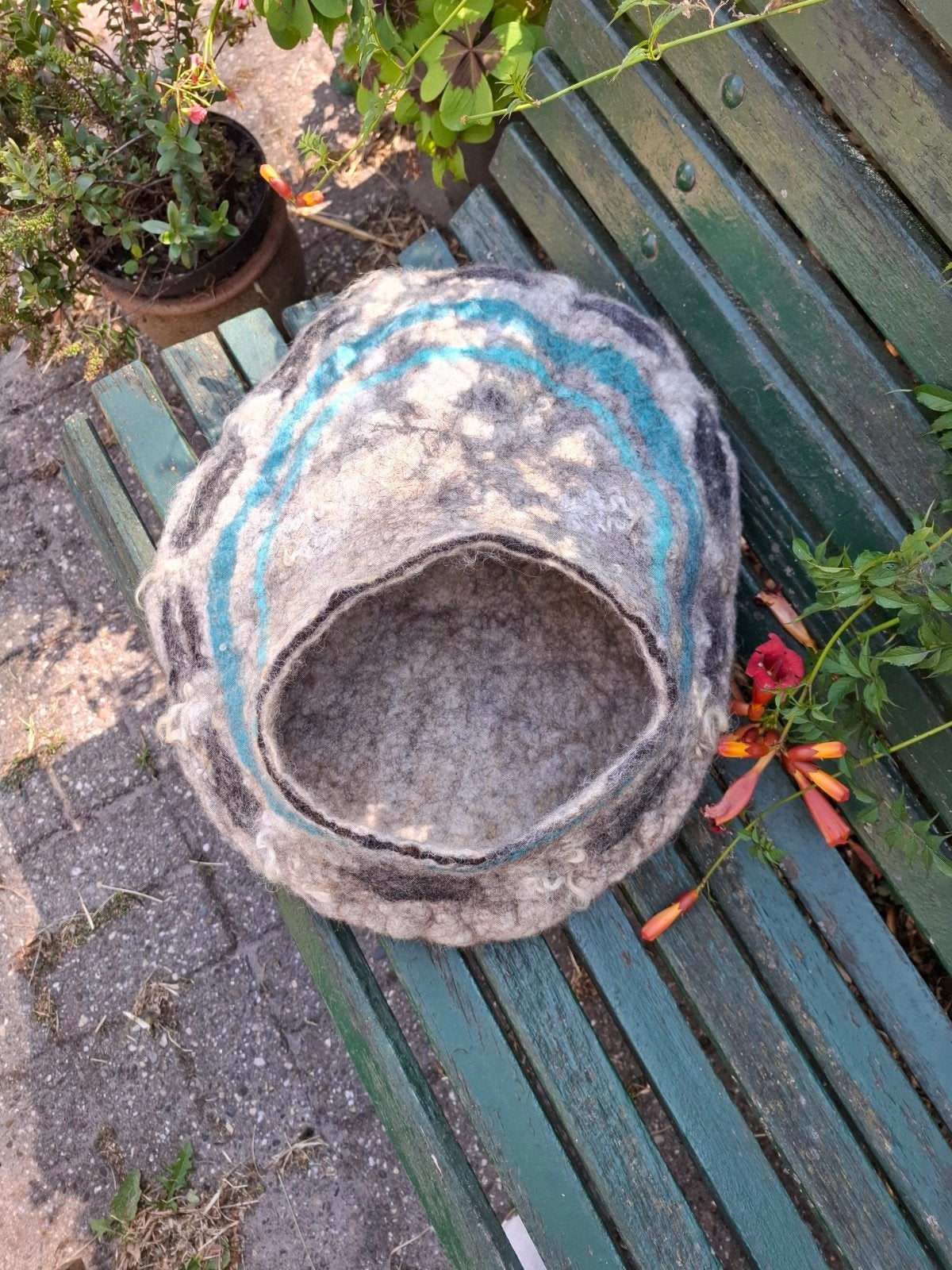 Catcave, wol, handgevilt, Dieren en Toebehoren, Kattenmanden, Ophalen of Verzenden, Nieuw