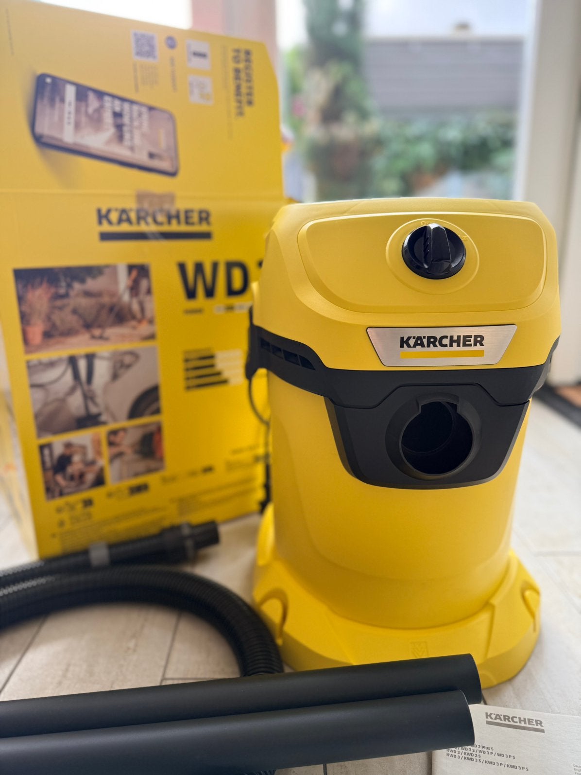 Nieuw Kärcher WD 3 nat- en droogzuiger, Ophalen of Verzenden, Nieuw, Waterstofzuiger
