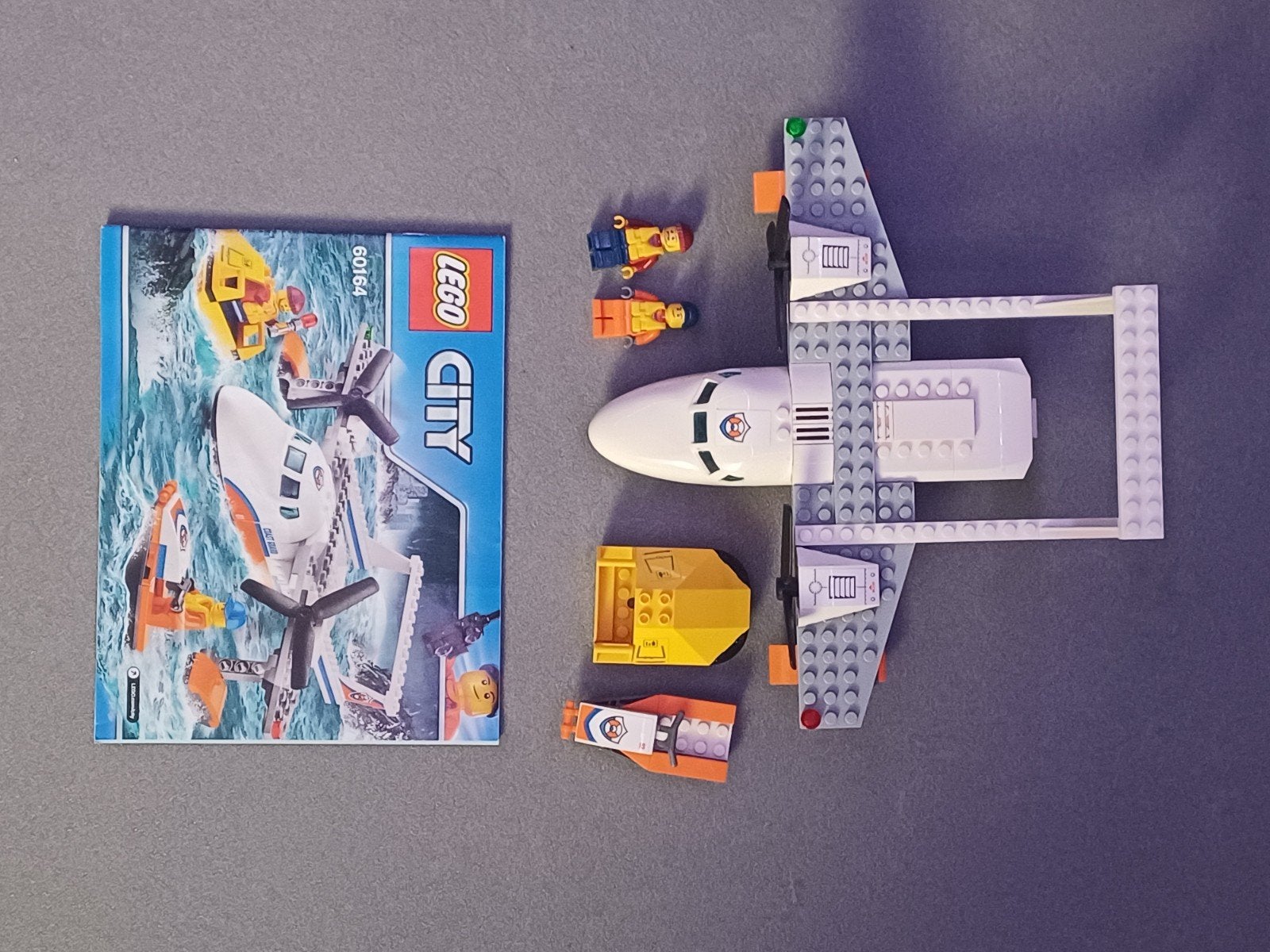 Lego reddingsvliegtuig 60124, Kinderen en Baby's, Compleet, Lego, Ophalen of Verzenden, Zo goed als nieuw