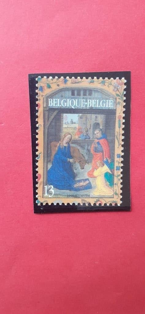 België De geboorte van Christus 1 zegel 1995, Kerst, Verzenden, Frankeerzegel, Zonder envelop