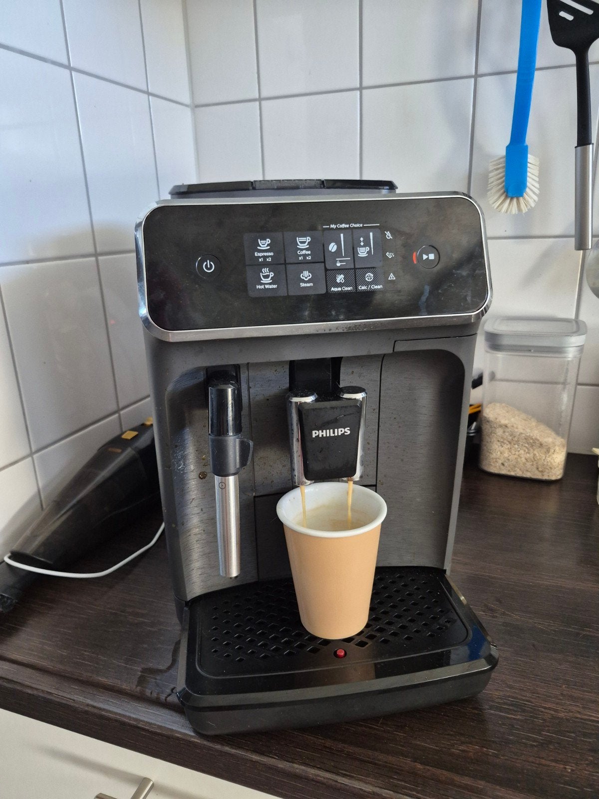 Philips 2200 Serie Volautomatische Espressomachine, Ophalen, Espresso apparaat, Koffiebonen, Zo goed als nieuw