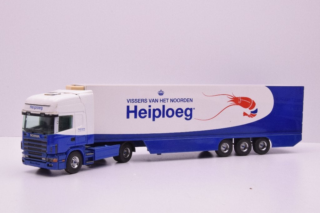 Scania 124  ''  Heiploeg Zoutkamp  ''  Tekno, Ophalen of Verzenden, Zo goed als nieuw, Bus of Vrachtwagen, Tekno
