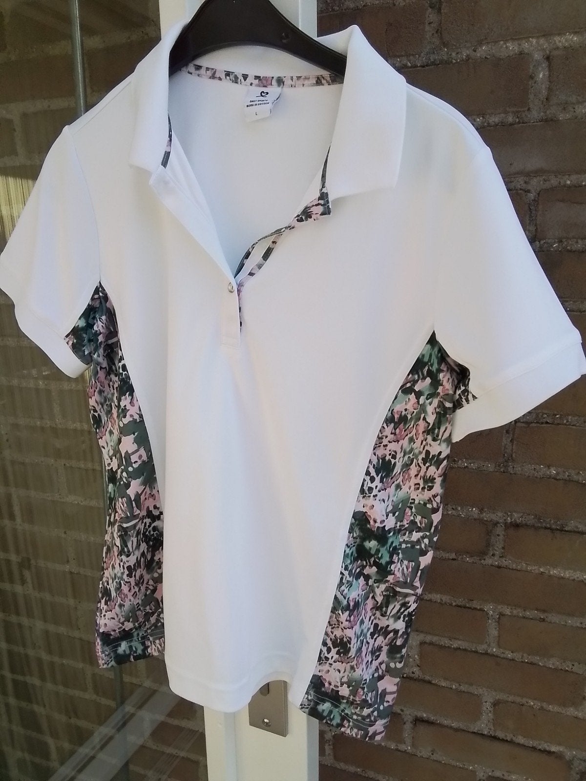 Daily Sports zgan golf tennis polo, maat L., Maat 38/40 (M), Wit, Overige typen, Ophalen of Verzenden