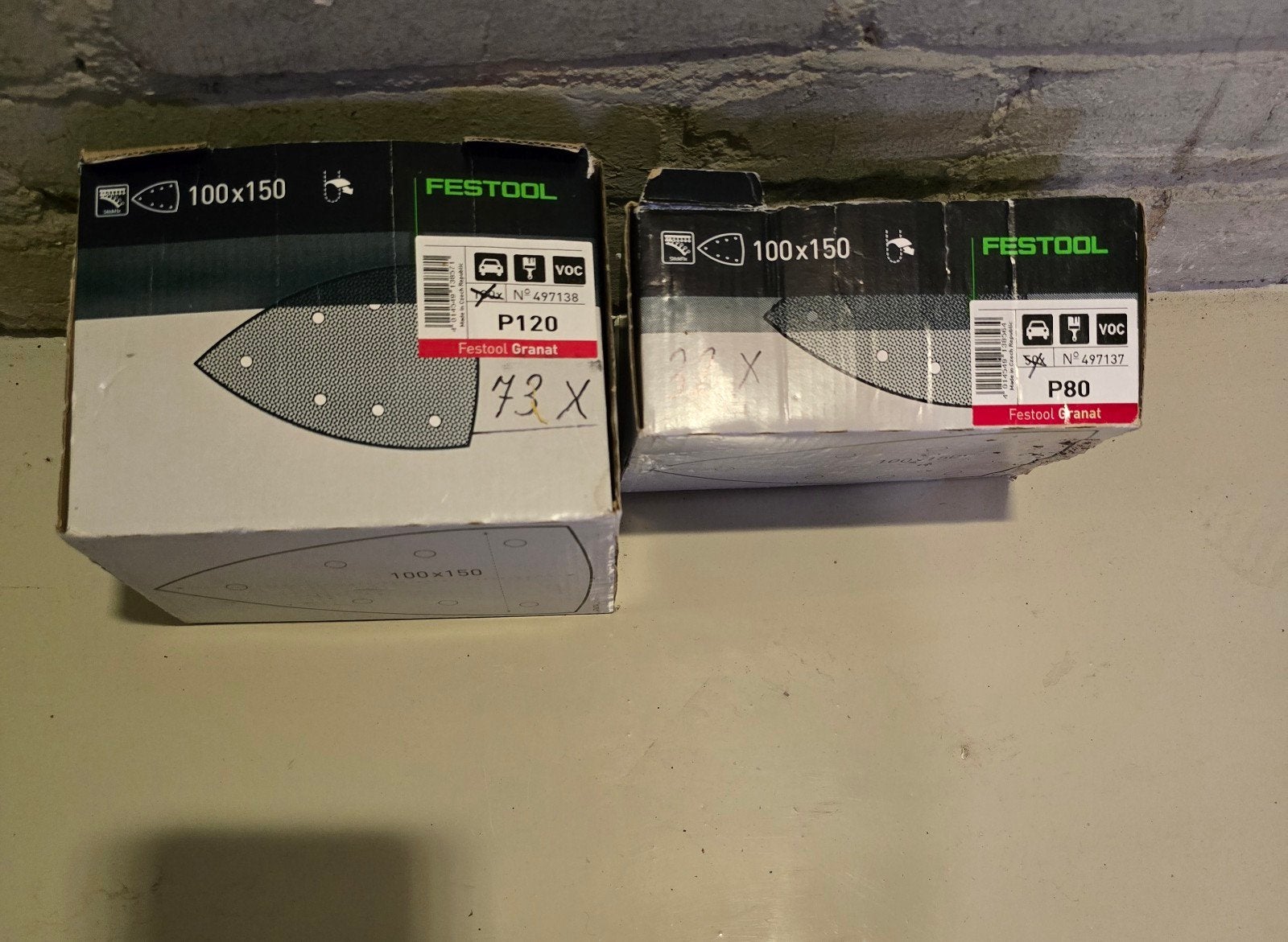 Festool Granat schuurpapier P120 en P80 (100 voor delta, Ophalen of Verzenden, Nieuw
