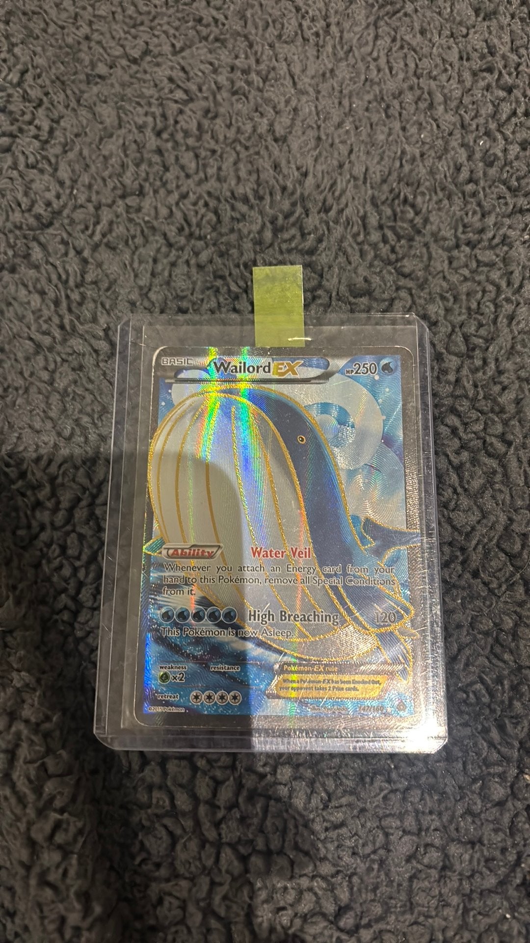 Wailord EX kaart 147/160, Ophalen, Zo goed als nieuw