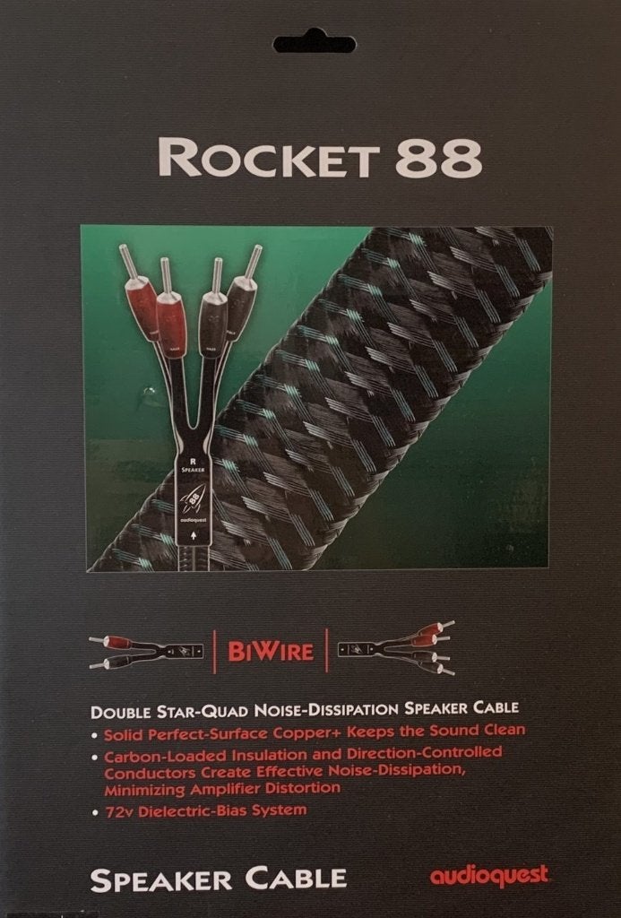 Audioquest Rocket 88 bi wire 3 meter, Audio, Tv en Foto, Verzenden, Zo goed als nieuw, 2 tot 5 meter, Luidsprekerkabel