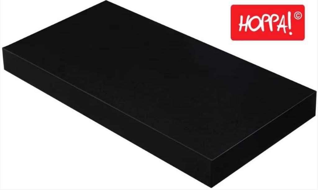 Hoppa! LWS24BK2 Wandplank Van 25 Voor 9, Huis en Inrichting, Woonaccessoires | Wandplanken en Boekenplanken, Ophalen of Verzenden