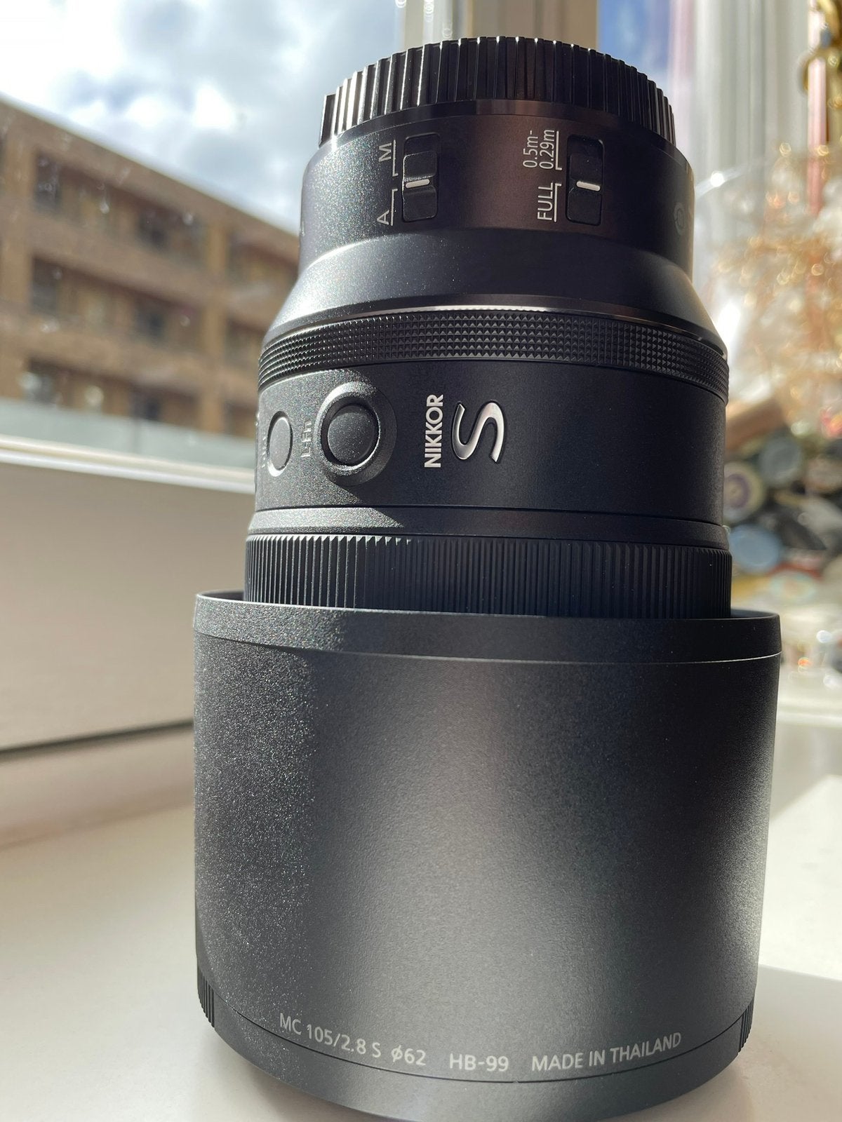 Nikon NIKKOR Z MC 105mm f/2.8 VR S – Zo goed als nieuw, Ophalen of Verzenden, Zo goed als nieuw, Macrolens