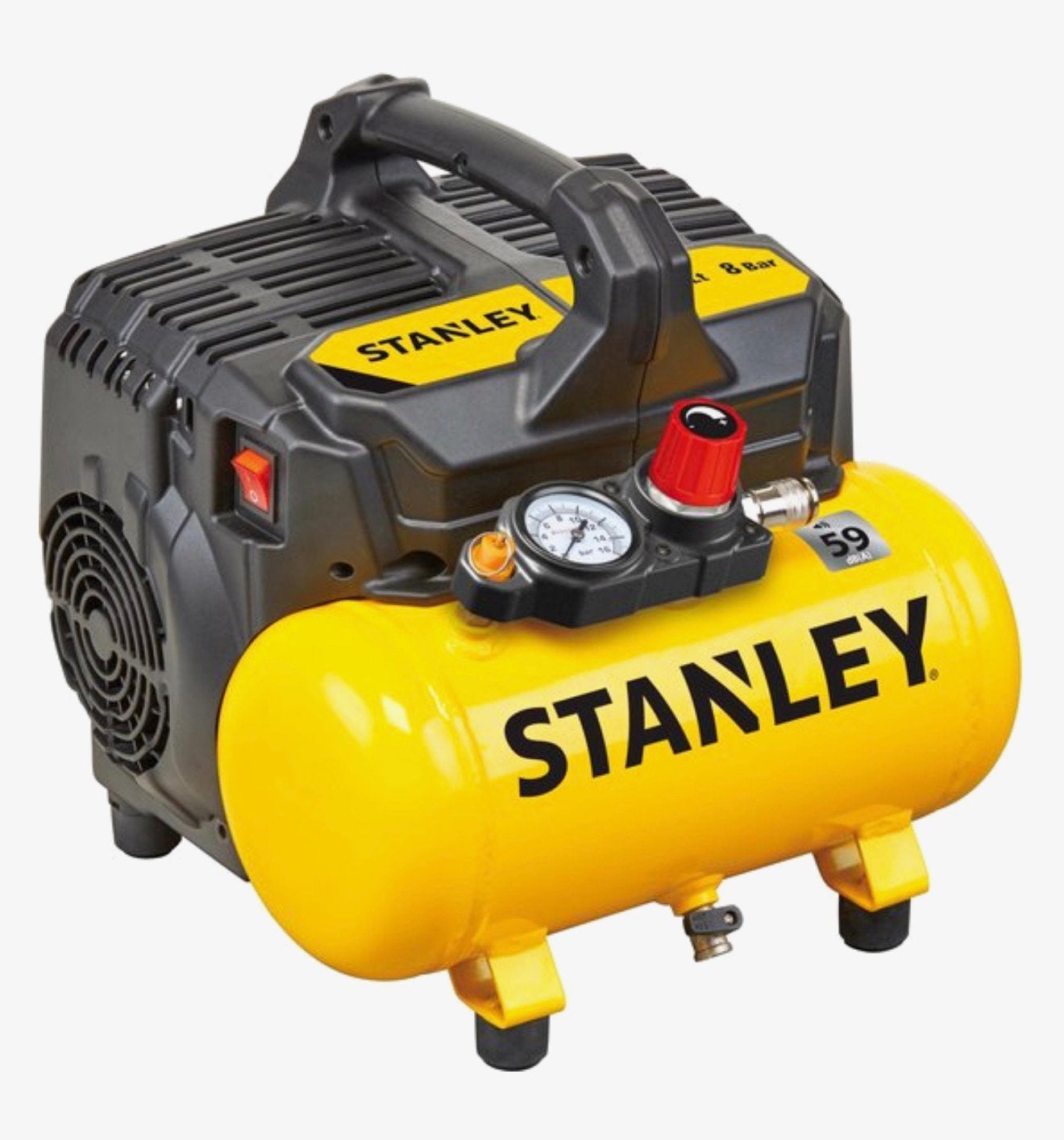 Stanley Silent Compressor DST 100/8/6, Minder dan 25 liter, Ophalen, Zo goed als nieuw, Minder dan 200 liter/min