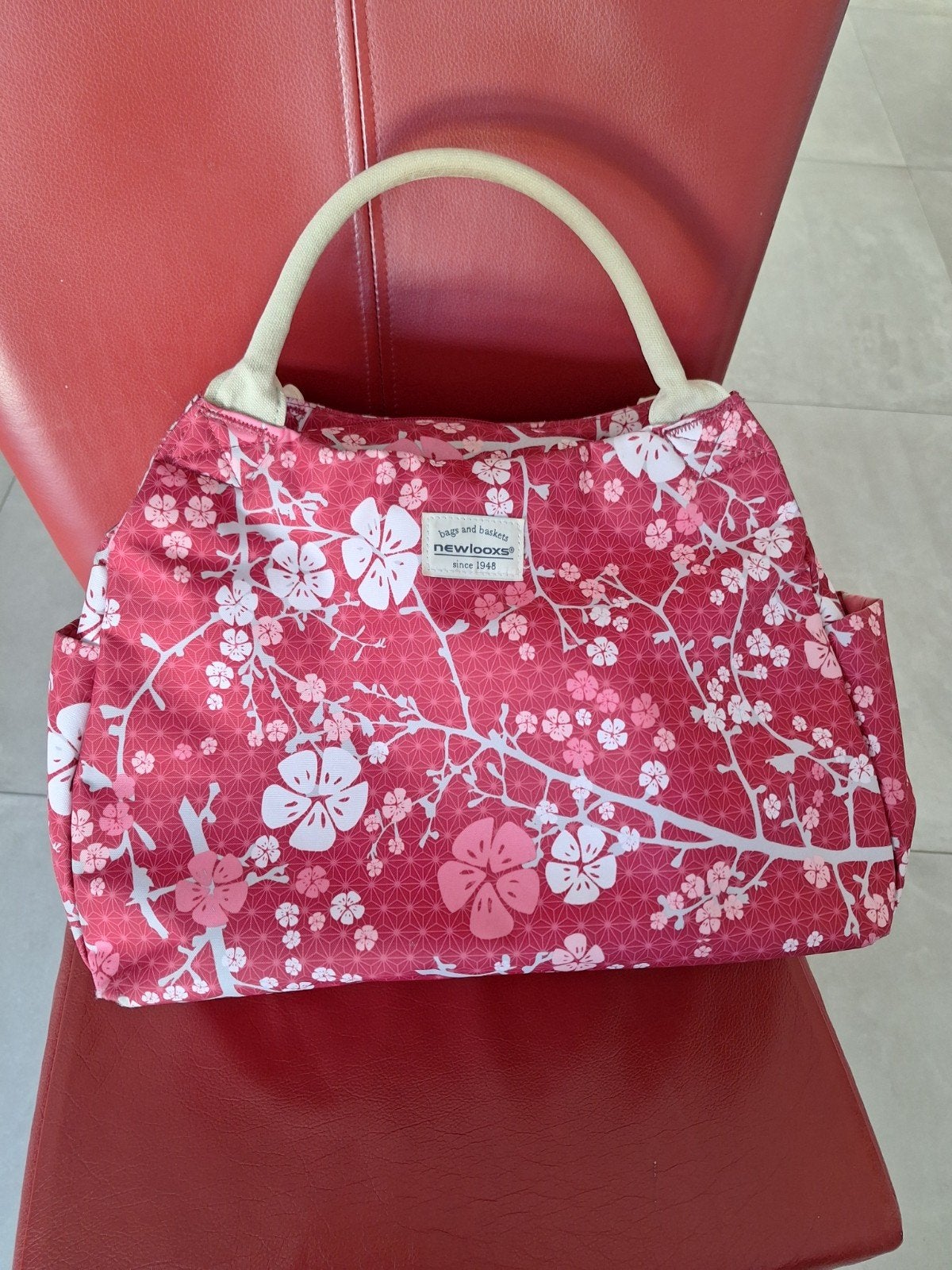 New Looxs fietstas/schoudertas met bloemenprint, Fietsen en Brommers, Fietsaccessoires | Fietstassen, Ophalen of Verzenden, Gebruikt