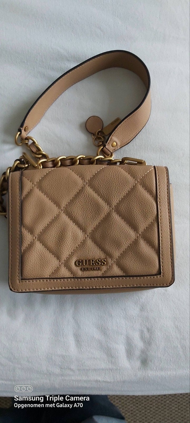 Guess tas, Ophalen of Verzenden, Zo goed als nieuw, Roze, Handtas