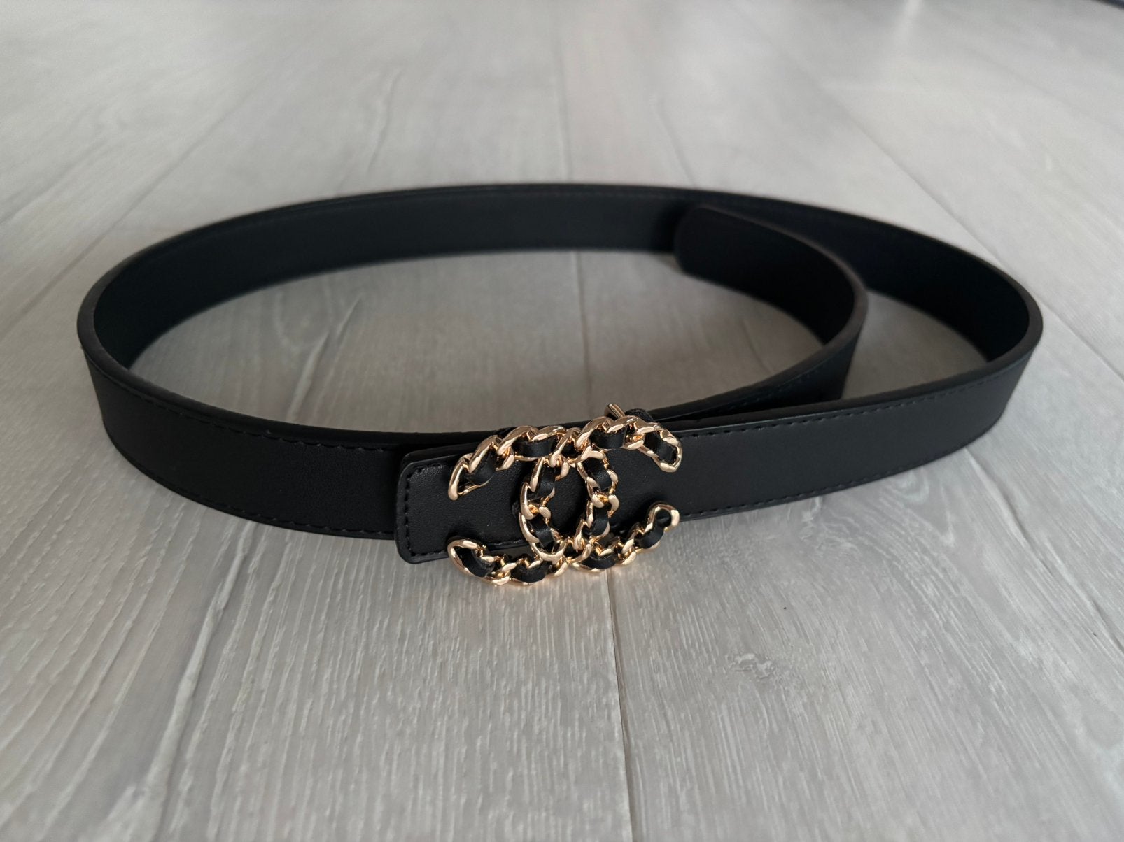 Luxe riem, Kleding | Dames, Riemen en Ceinturen, 80 tot 90 cm, 3 tot 5 cm, Zwart, Nieuw