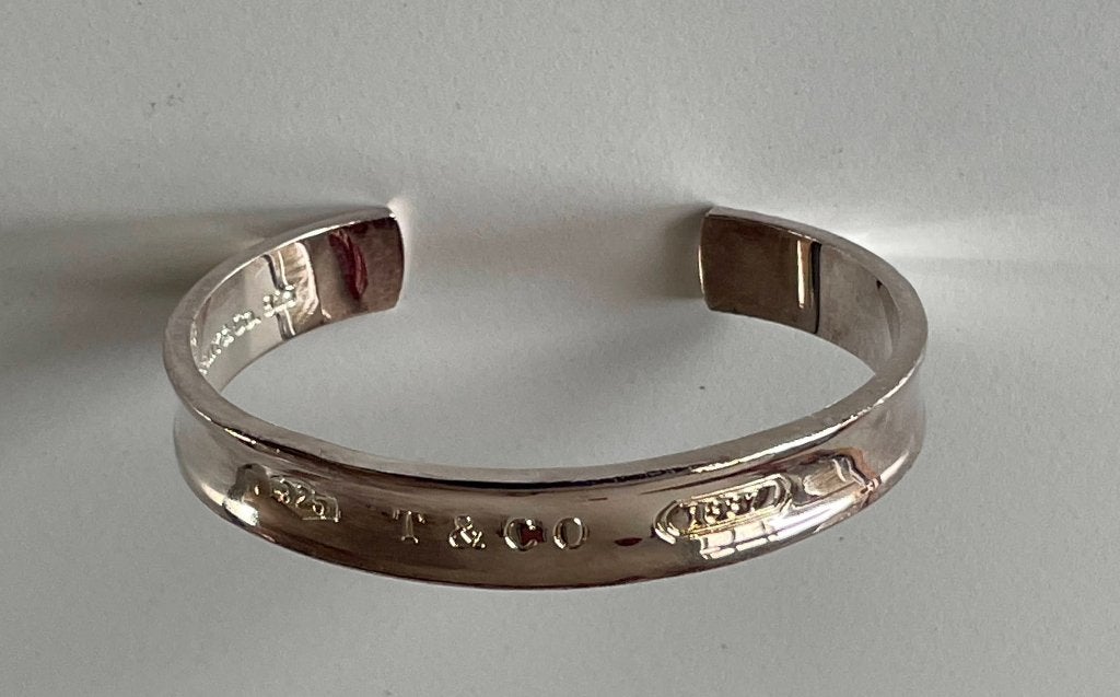 Prachtige vintage zilveren armband Tiffany & Co  (REK 3), Ophalen of Verzenden, Gebruikt, Zilver, Zilver