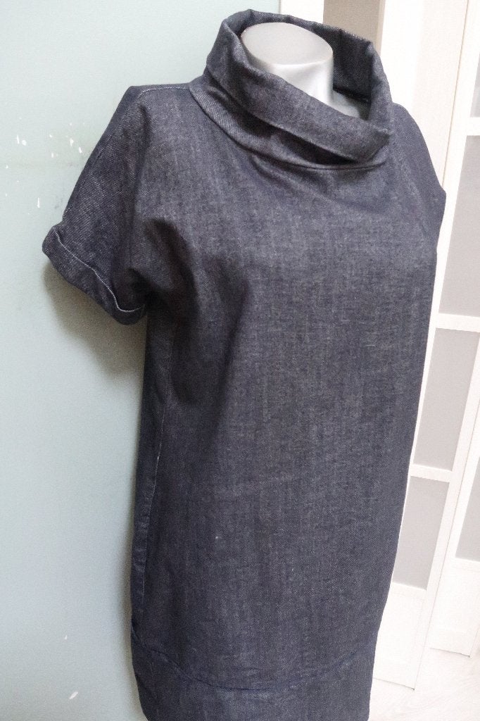 Sylver mooie chique jurk blauwgrijs mt 38, Kleding | Dames, Maat 38/40 (M), Sylver, Zwart, Ophalen of Verzenden