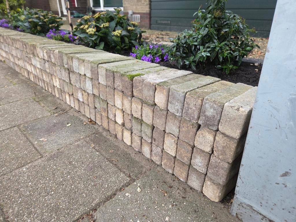 GRATIS Stenen klinkers 5x20cm, Gebruikt, Klinkers, Beton, 5 tot 10 m²