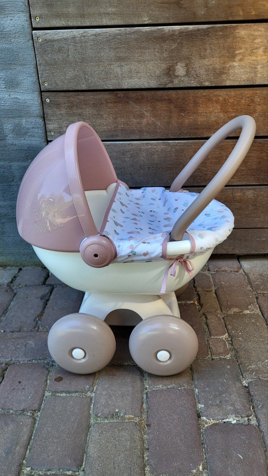 Baby Nurse poppenwagen - Roze/beige, Ophalen, Gebruikt, Babypop