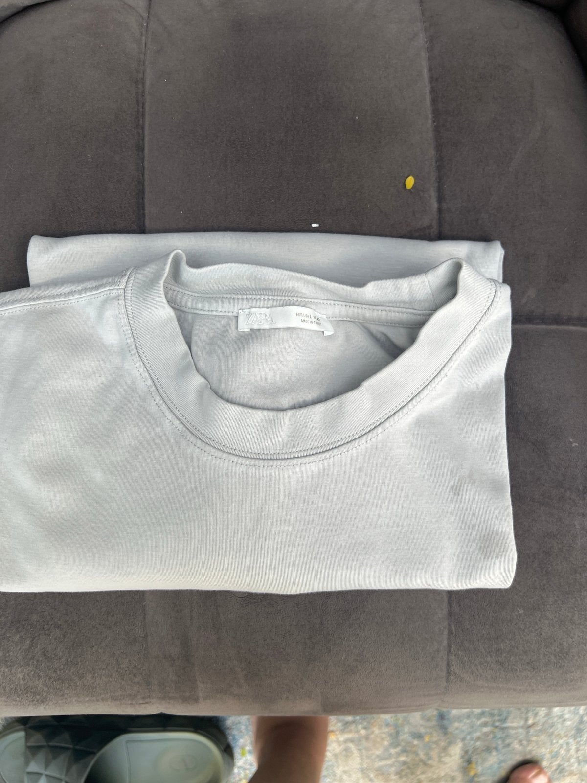 Zara T-shirt - Maat L - Grijs, Ophalen of Verzenden, Gedragen, Maat 52/54 (L), Grijs