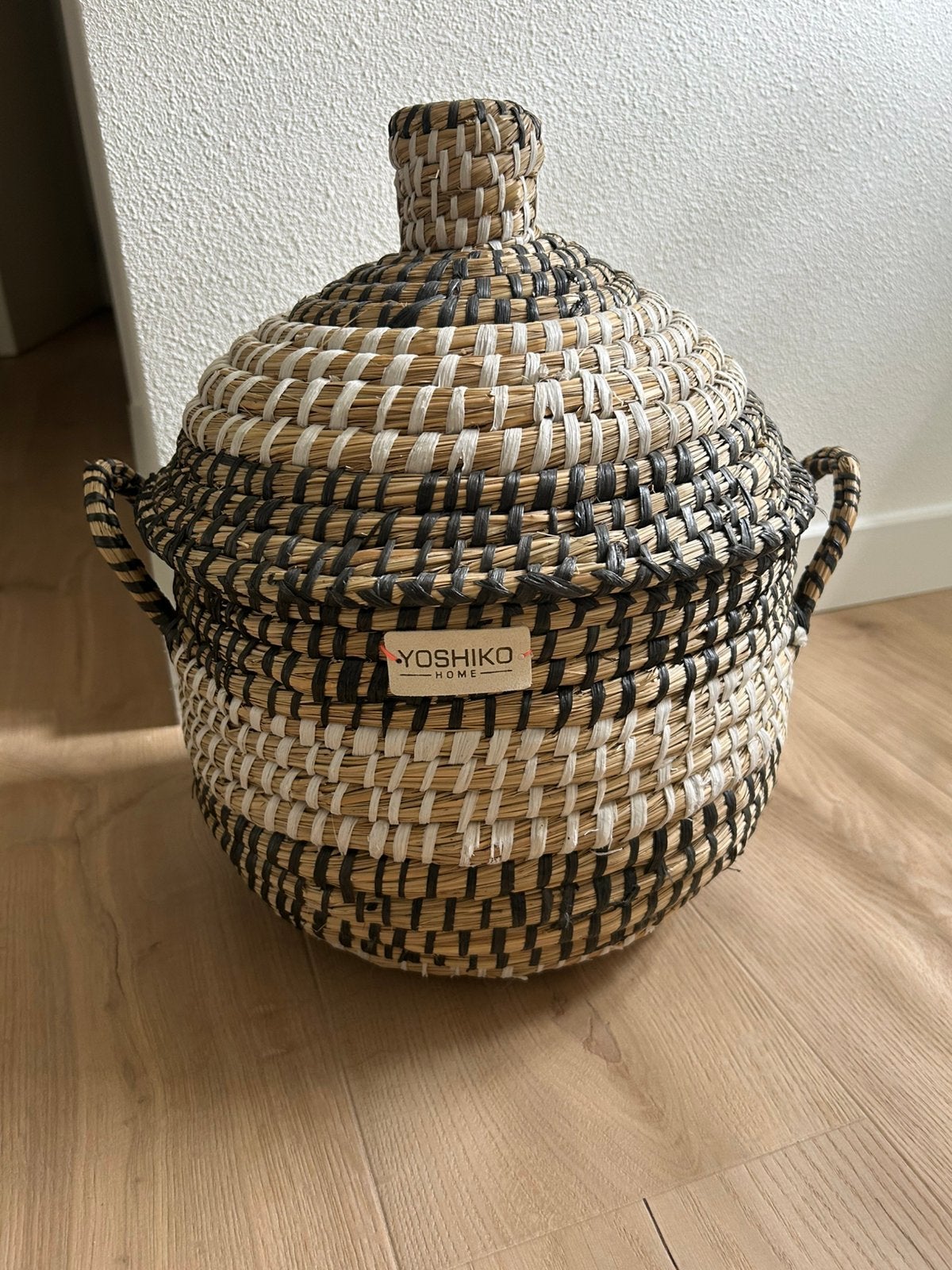 Yoshiko home rezaul opbergmand met deksel, Ophalen, Overige materialen, Mand, Rond