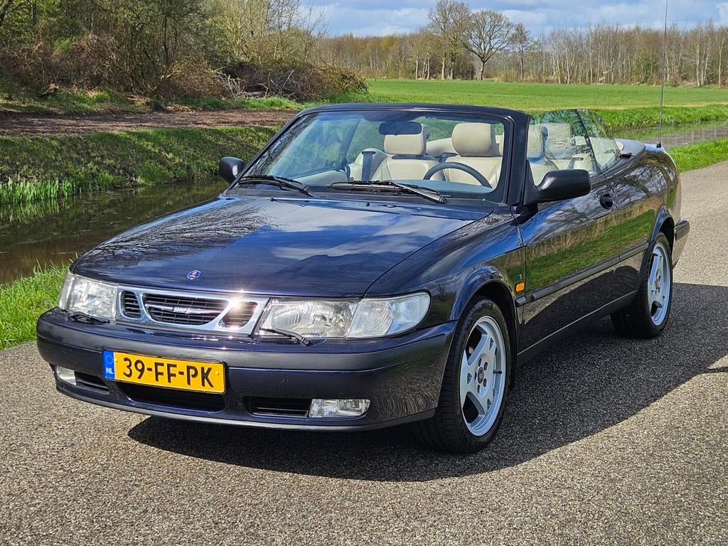 Saab 9-3 2.0 T Cabrio 2000 Blauw, 730 kg, Beige, 4 cilinders, Cabriolet