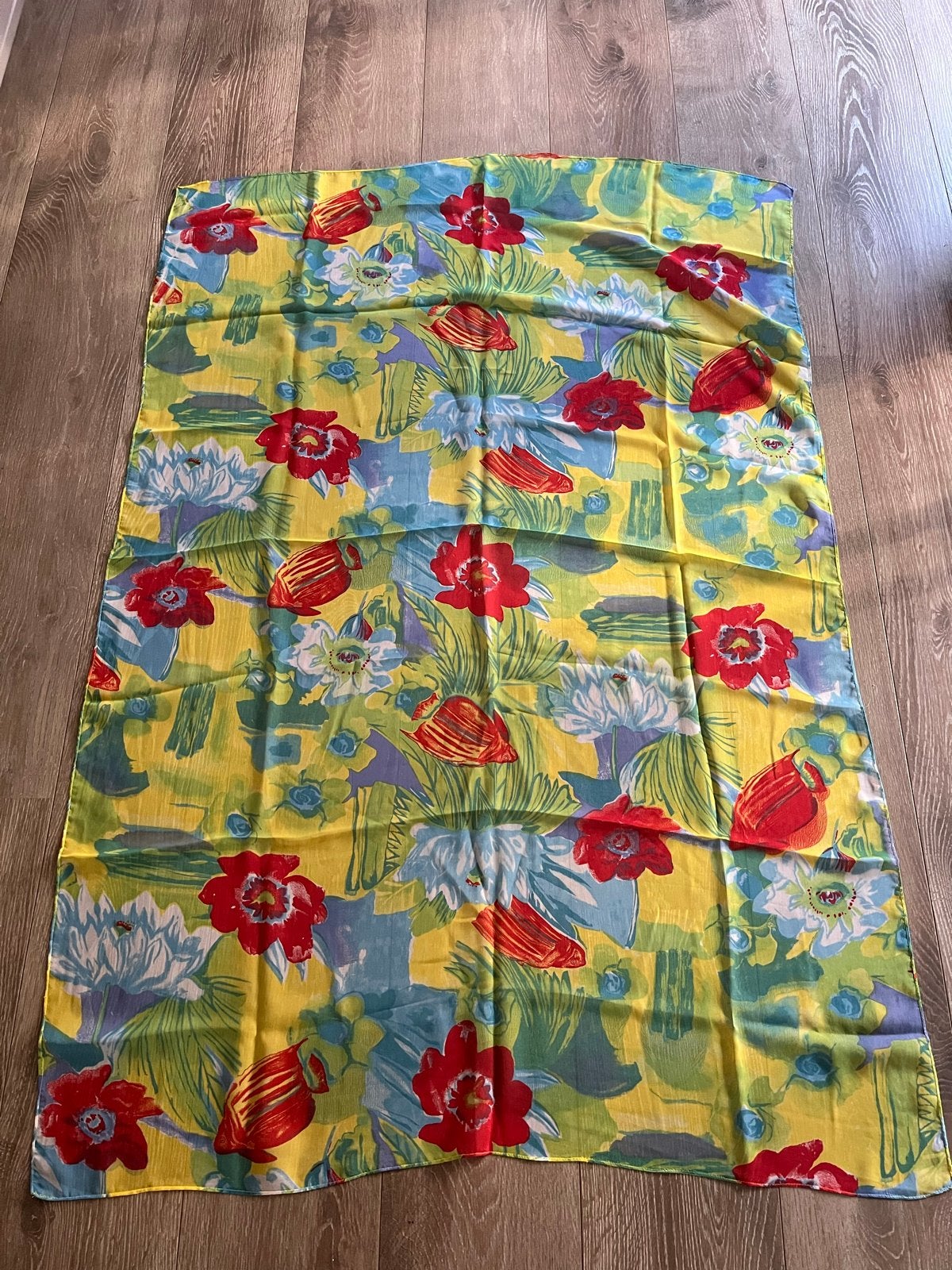 Mooie omslagdoek voor naar het strand 140x100 cm, Ophalen of Verzenden, Zo goed als nieuw, Meerkleurig, Overige typen