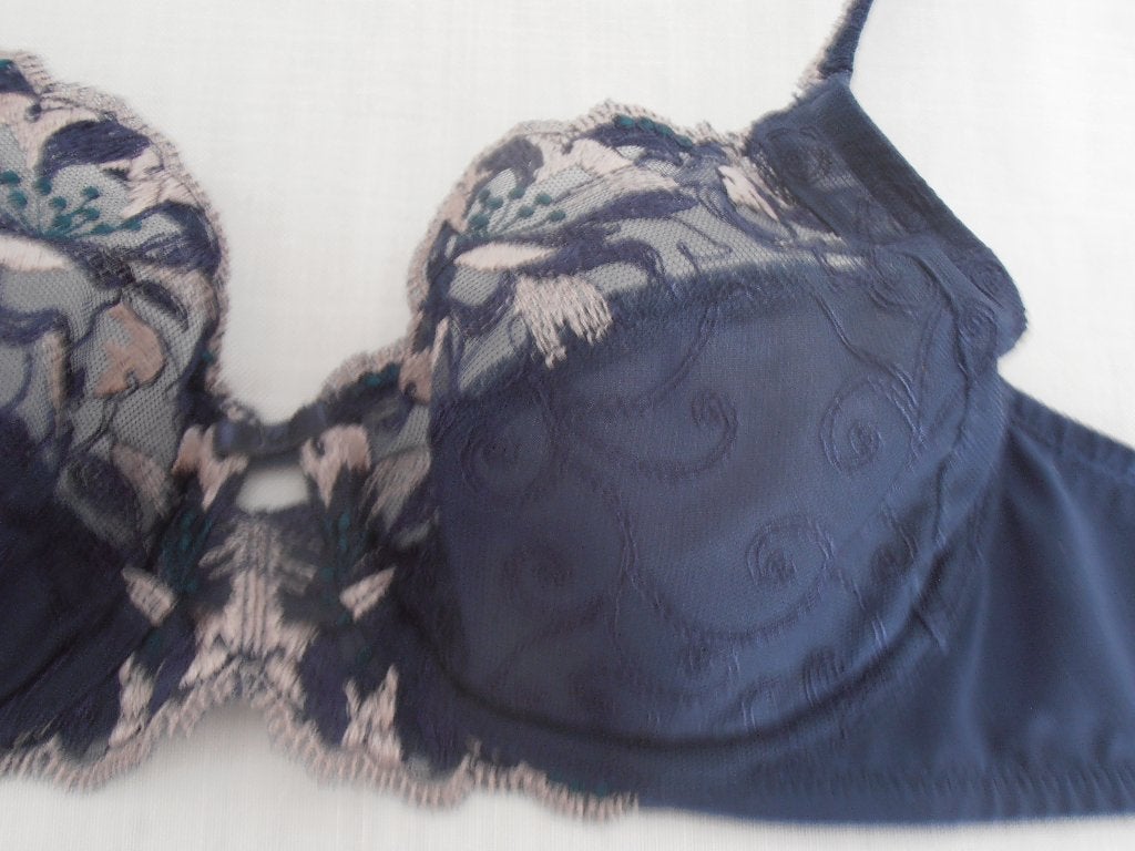 Triumph - prachtig blauw lingerie setje - 75 B, Kleding | Dames, Triumph, Verzenden, Blauw, Setje
