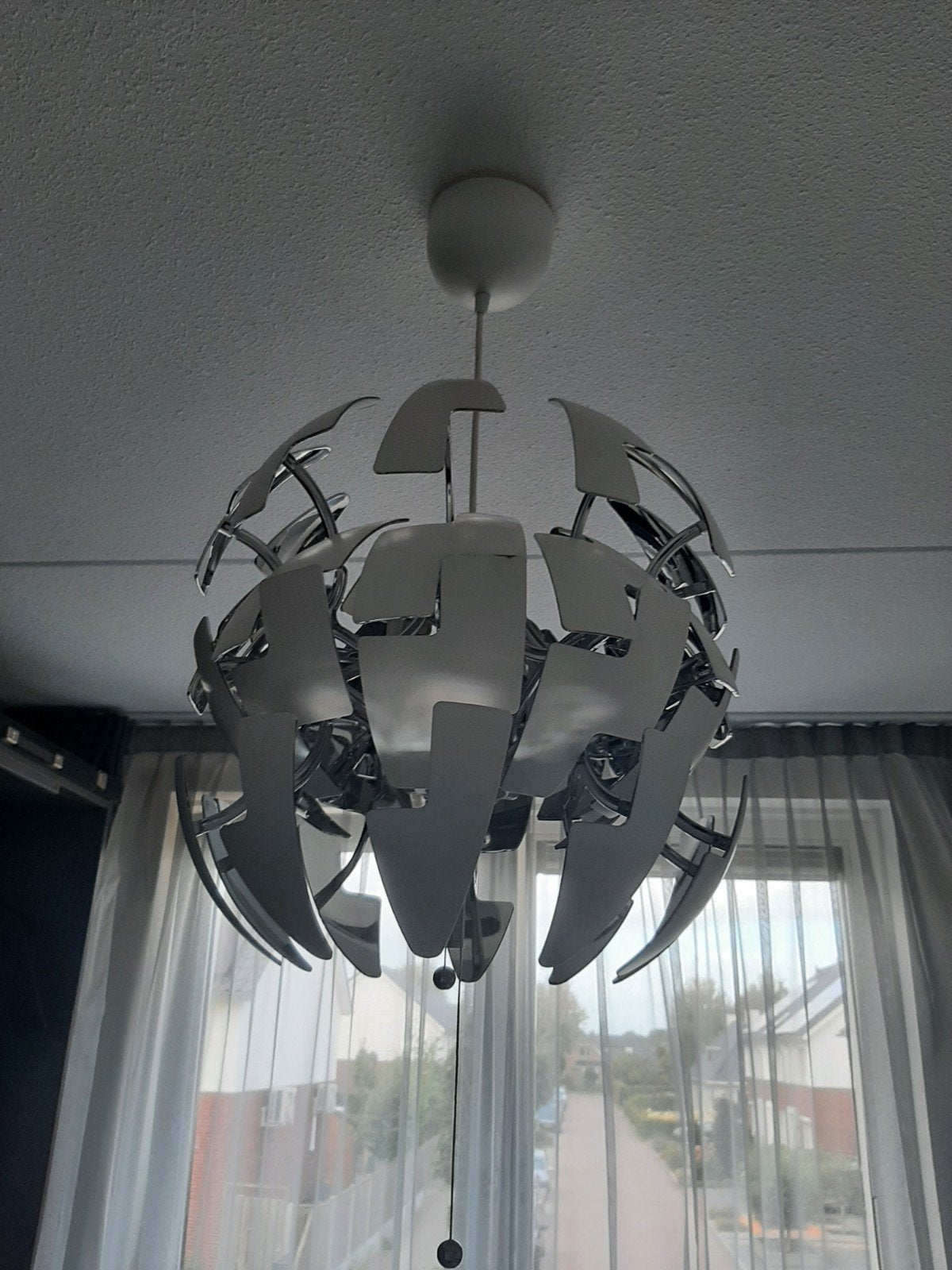 IKEA PS 2014 Hanglamp - Wit/Zilver, Verstelbaar, Modern, Verstelbaar, Design, Kunststof, Zo goed als nieuw, E27 (groot)