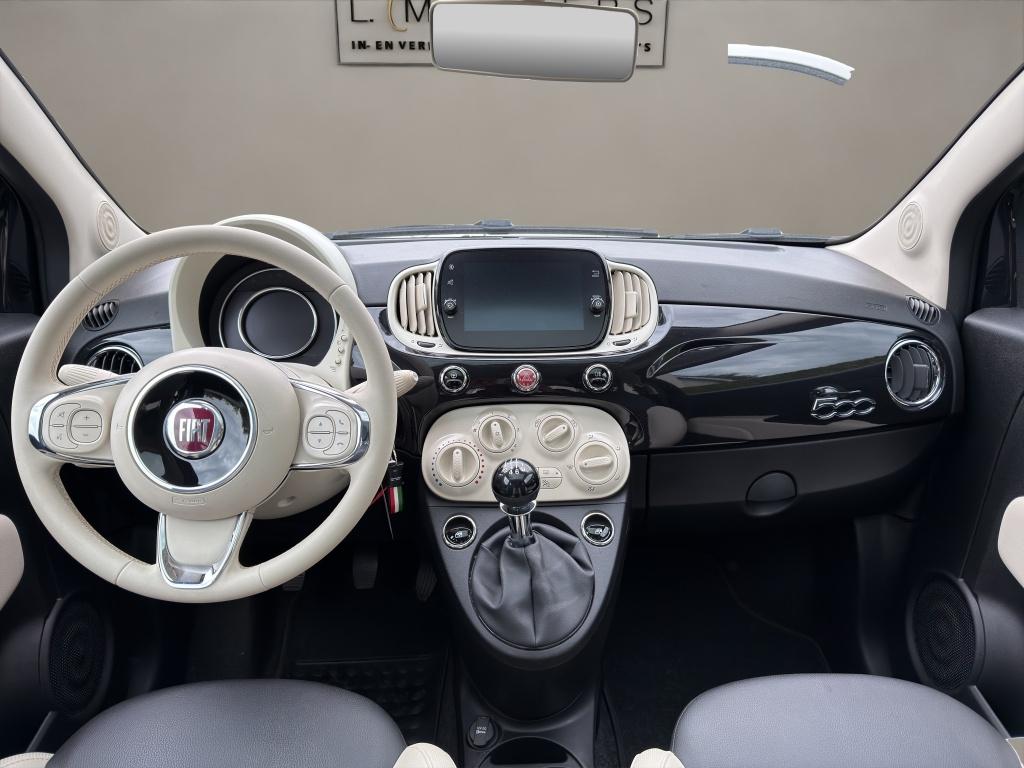 Fiat 500 1.0 Hybrid Dolcevita 2022 Zwart | Apple CarPlay | C, Auto's, Fiat, Keurmerk '100% Onderhouden', Gebruikt, Euro 6, 4 stoelen