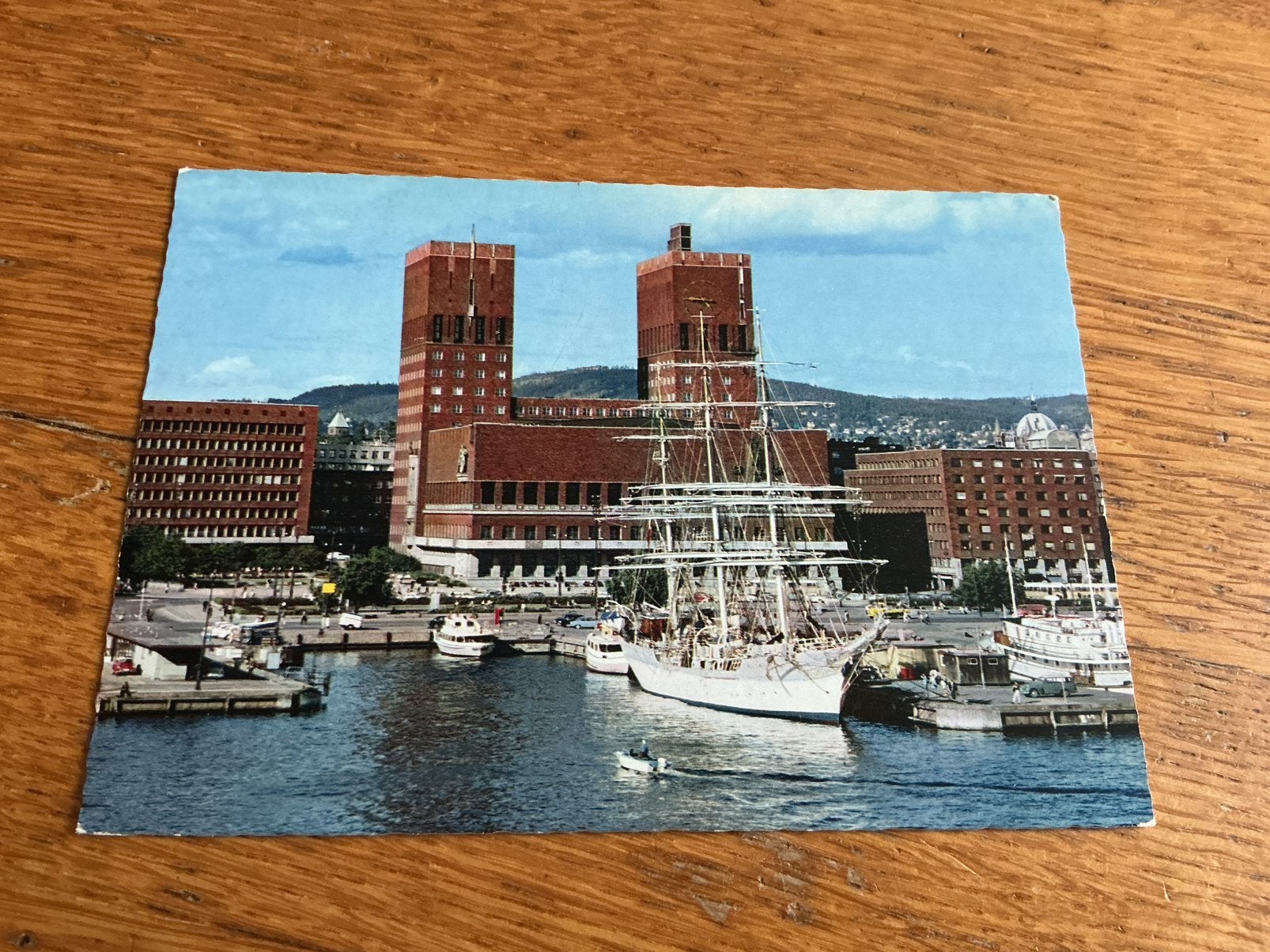 S757 Noorwegen Oslo stadhuis haven, Ophalen of Verzenden
