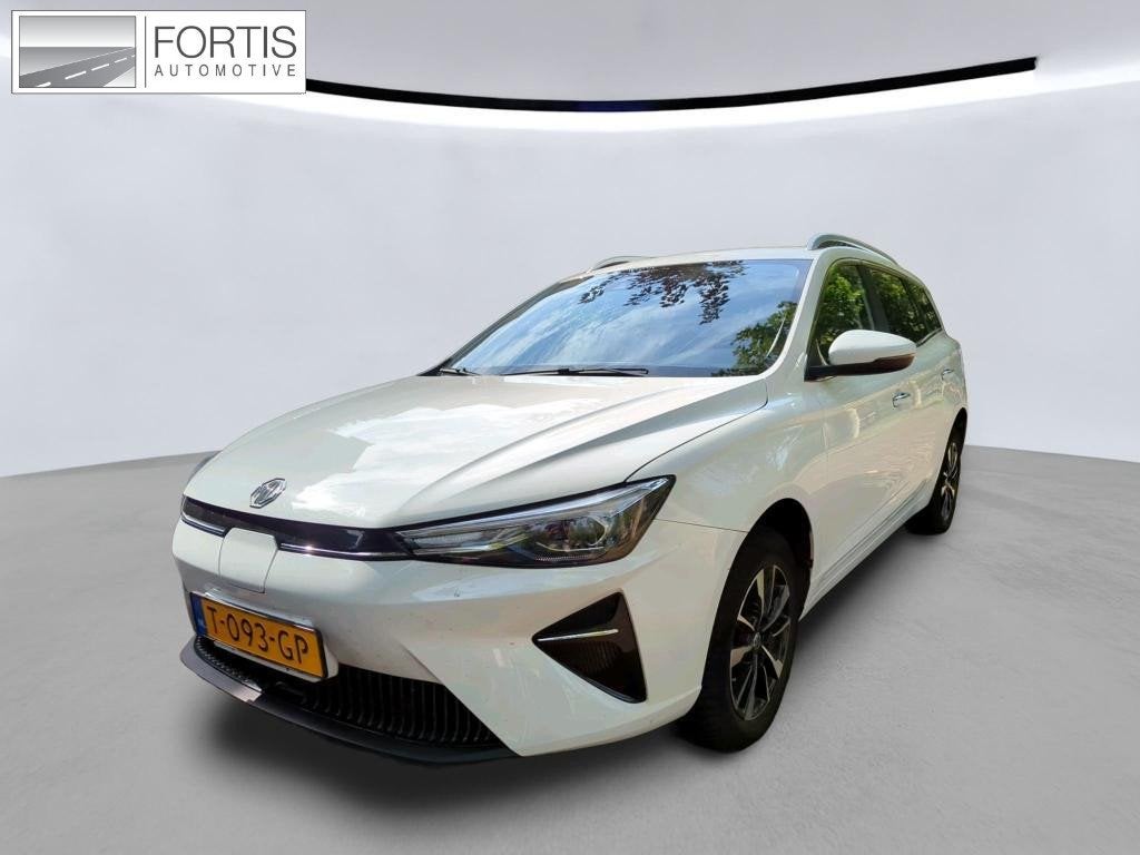 MG MG5 Electric Long Range Comfort 61 kWh NL-AUTO | NAVI | C, Auto's, Stof, Gebruikt, 156 pk, Wit