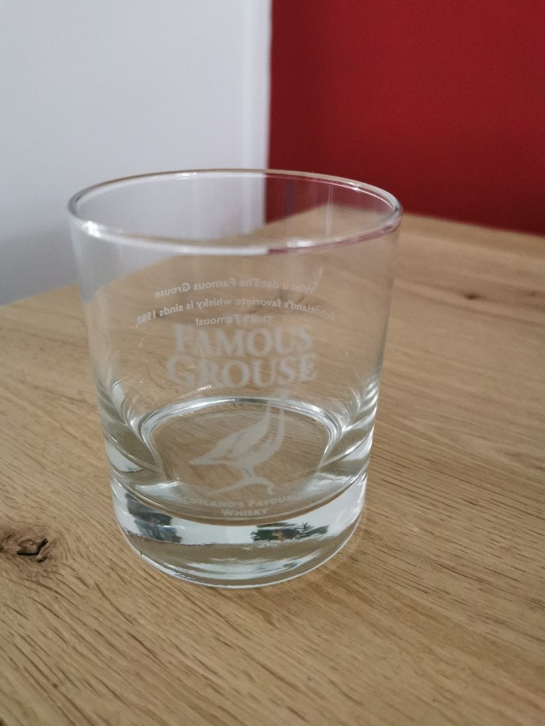 Famous Grouse whisky glas, Verzamelen, Ophalen of Verzenden, Zo goed als nieuw, Overige typen