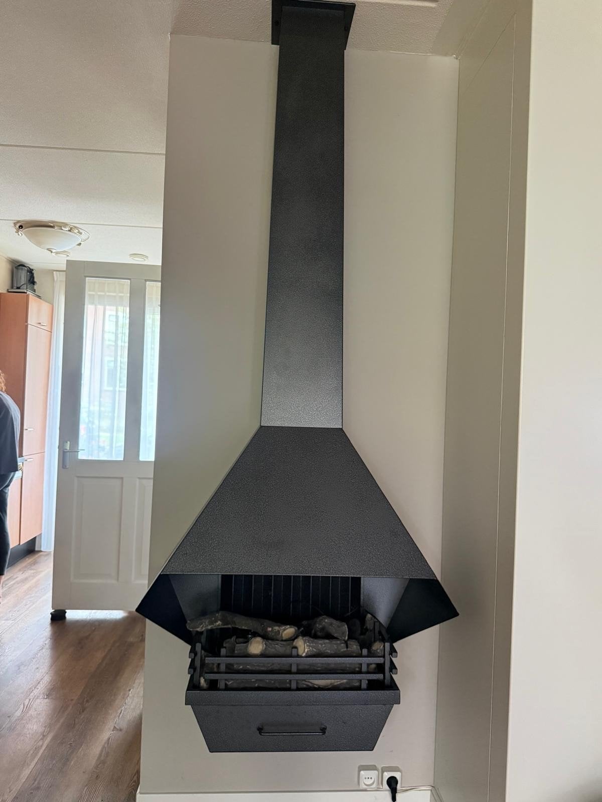 Moderne Gel/Bio-ethanol Haard - 215-265cm Hoog, Ophalen, Gebruikt, Vrijstaande haard, Gelhaard