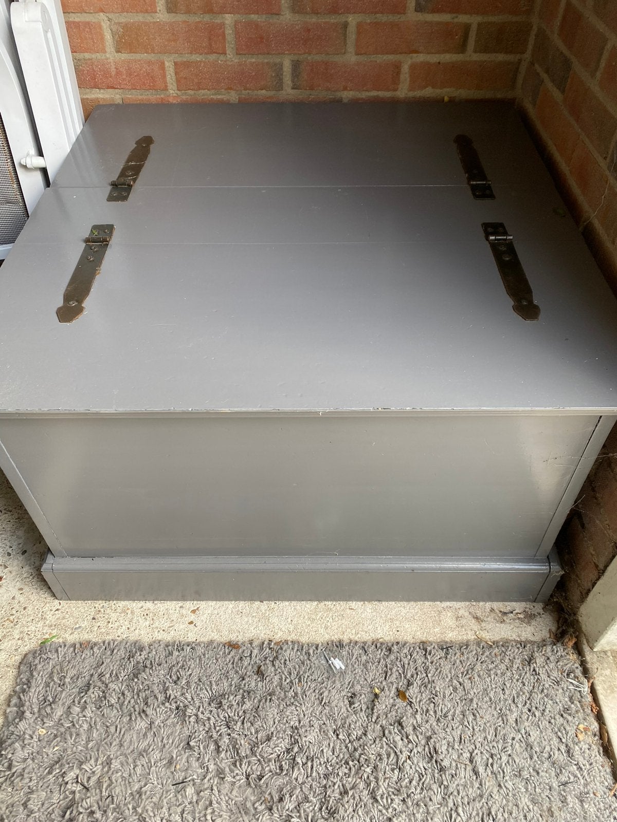 Dekenkist/ salontafel donker grijs, Huis en Inrichting, Woonaccessoires | Kisten, Ophalen, Zo goed als nieuw, 50 tot 100 cm, 75 tot 100 cm