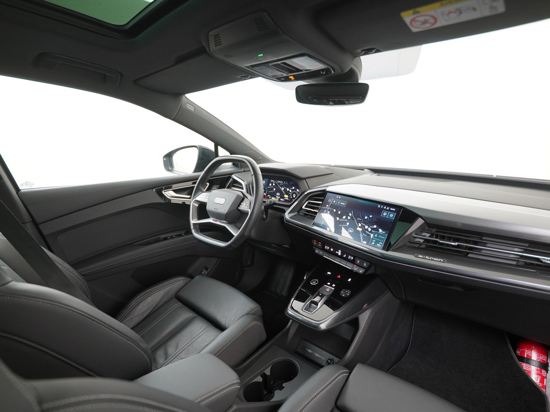 Audi Q4 e-tron 40 S-Line Shadow Look 77 kWh | SOH 94% | Pano, Auto's, Audi, Automaat, 12 maanden, Achterwielaandrijving, Gebruikt
