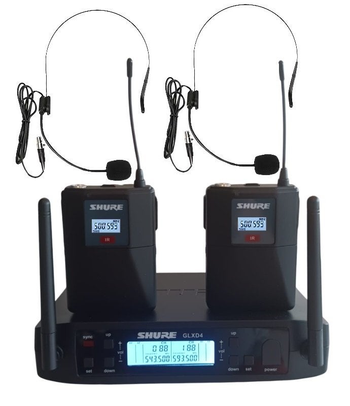 Nieuwe Shure GLXD4 met 2 headset microfoons., Ophalen of Verzenden, Nieuw, Complete set