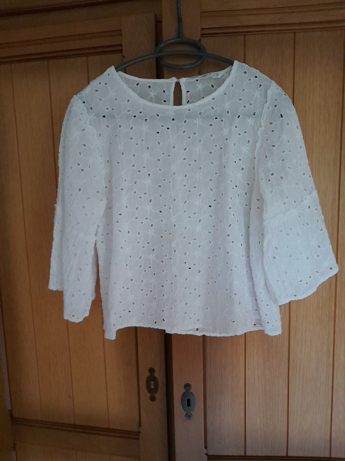 Wit bloesje van Zara valt als maat 40/42, Kleding | Dames, Maat 38/40 (M), Verzenden, Zo goed als nieuw, Wit