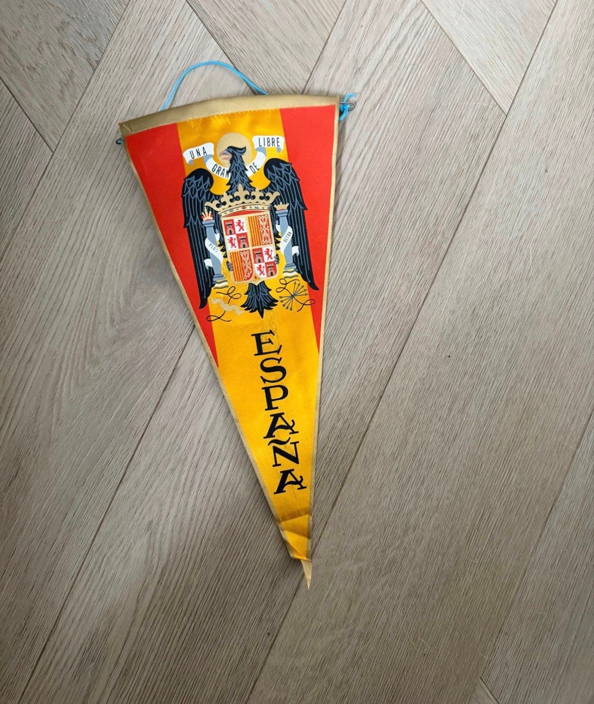 Antieke vlag España una libre grande Margi-Madrid G-67, Ophalen of Verzenden, Gebruikt