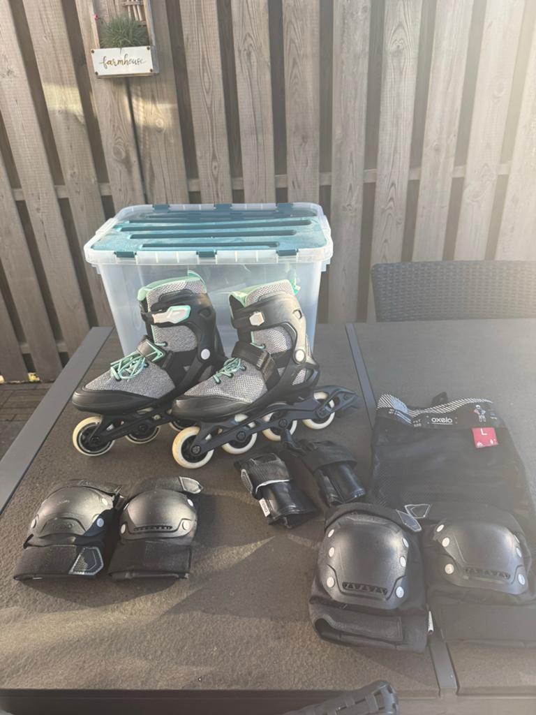 Skeelers Oxelo (Decathlon) maat 41, Overige merken, Ophalen of Verzenden, Zo goed als nieuw, Inline skates 4 wielen