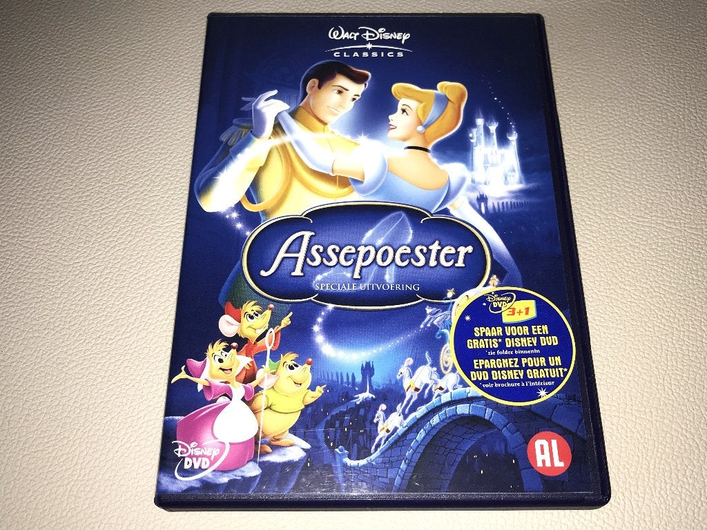 Assepoester/ Cinderella (1950), Verzenden, Nederlands, Zo goed als nieuw, Nederlands