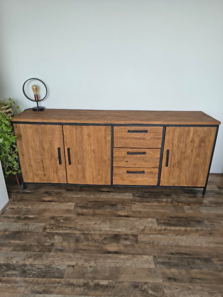 Dressoir kast, Ophalen, Gebruikt, Teakhout, 150 tot 200 cm