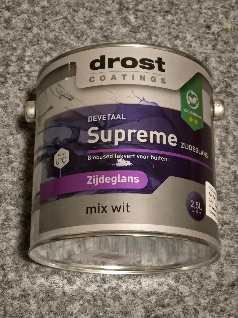 Drost Coatings Devetaal Supreme Zijdeglas Ral 7044 verf, Minder dan 5 liter, Ophalen of Verzenden, Nieuw, Lak