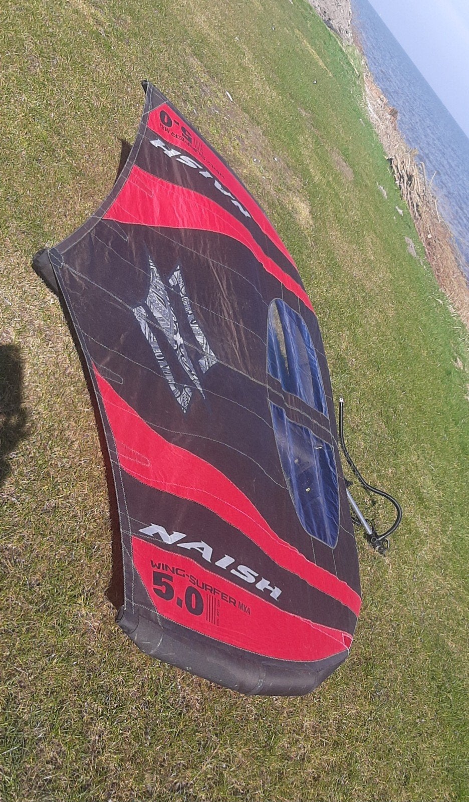 Naish Wing-Surfer MK4 5.0 Wingfoil Zeil, Ophalen of Verzenden, Gebruikt