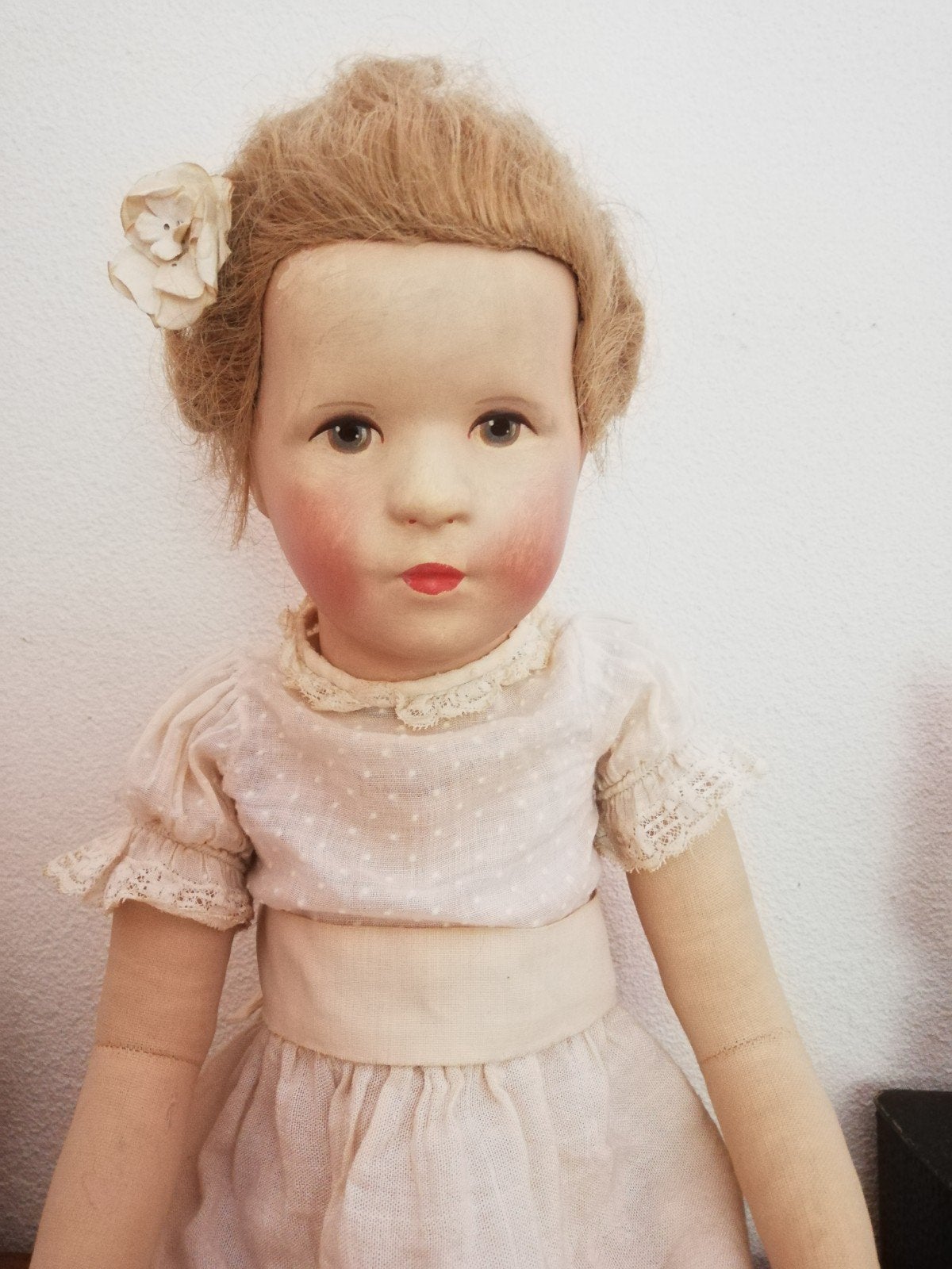 Oude/antieke Käthe Kruse pop 50 cm., Ophalen of Verzenden
