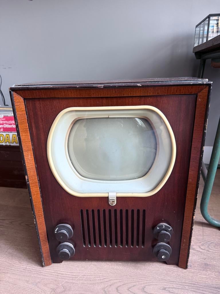Vintage Philips TV  TX 400 ( hondenhok), Ophalen of Verzenden