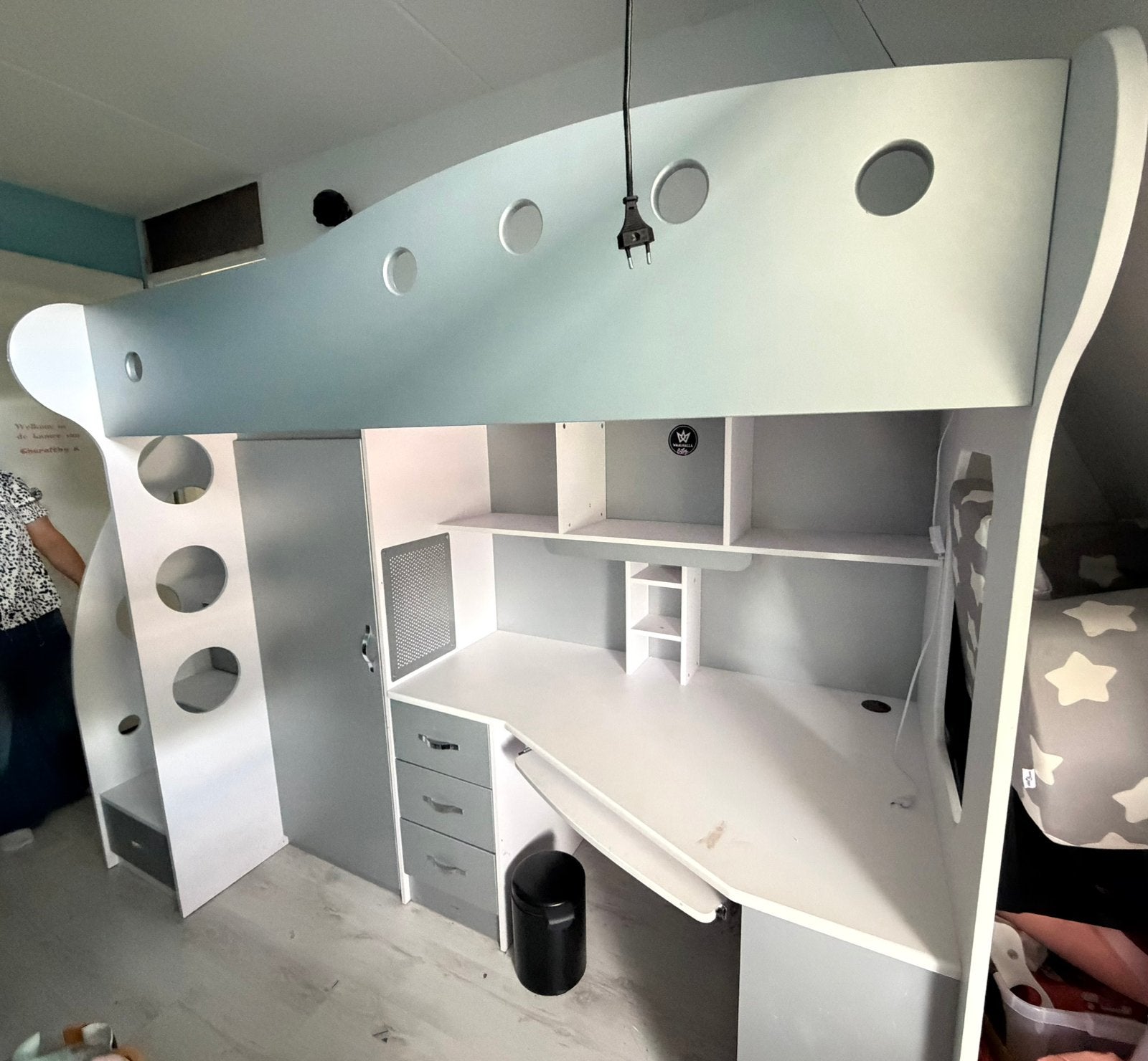 Hoogslaper met bureau, Ophalen of Verzenden, Zo goed als nieuw, Hoogslaper