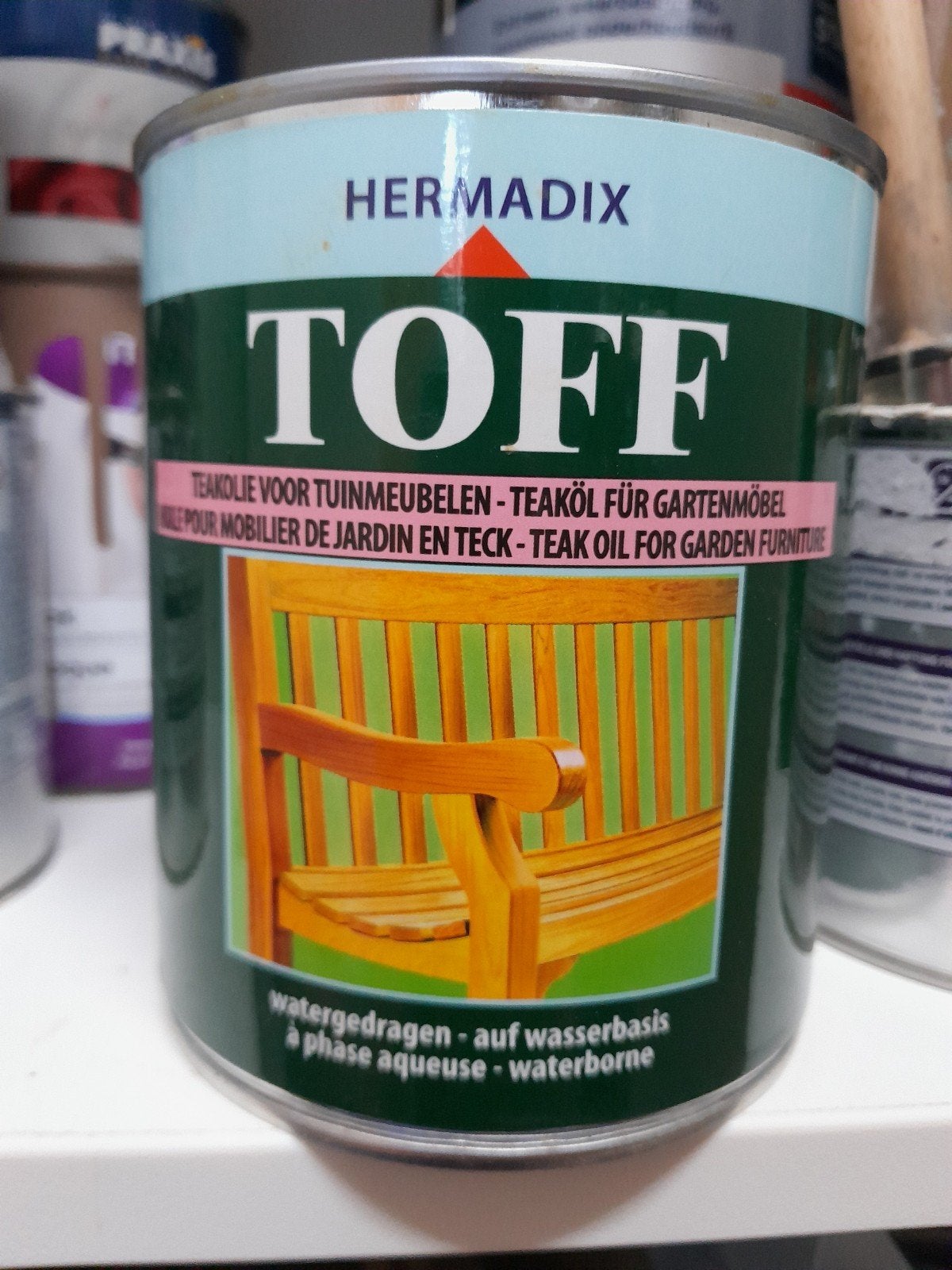 Hermadix Toff Teakolie voor Tuinmeubelen, Doe-het-zelf en Verbouw, Verf, Beits en Lak, Bruin, Nieuw, Beits, Ophalen of Verzenden