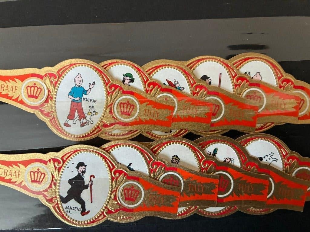Sigarenbandjes Graaf Tilly NF Kuifje oranje, Ophalen of Verzenden, Nieuw, Sigarenbandjes
