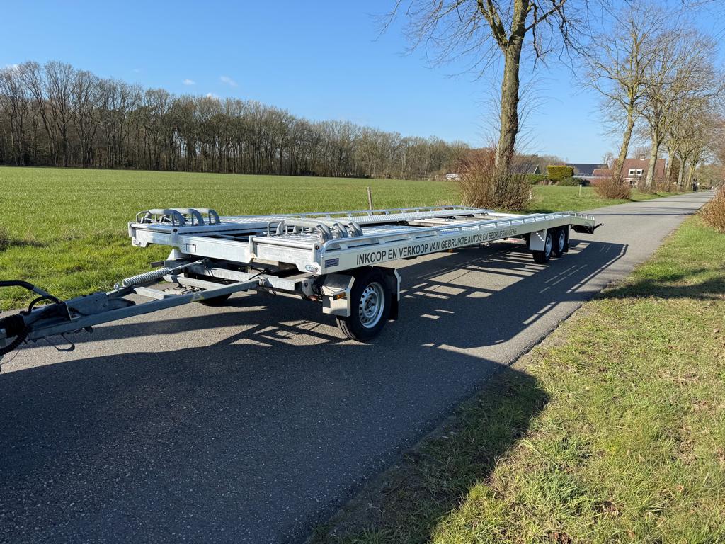 schamelaanhanger autotransporter tijhof veldhuizen uniek, Ophalen, Zo goed als nieuw